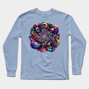 psychedelic swirl Long Sleeve T-Shirt